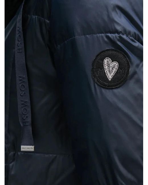 Mos Mosh Blue Mmnova Hooded Quilted Coat