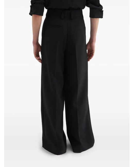 メンズ Jil Sander プリーツディテール パンツ Black