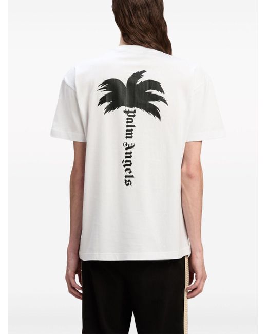 T-shirt Palm Paris en coton Palm Angels pour homme en coloris White
