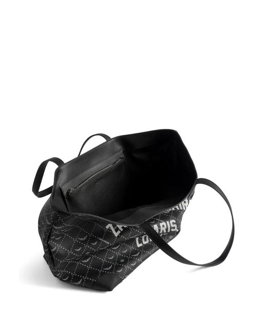 Zadig & Voltaire Black Xl Resort London Logo-Print Tote Bag