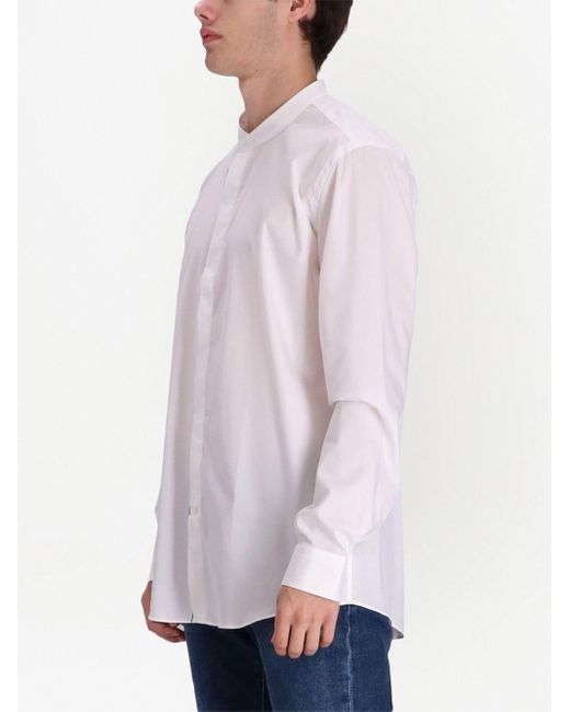 BOSS by HUGO BOSS Kragenloses Hemd mit Nahtdetails in Weiß für Herren |  Lyst AT