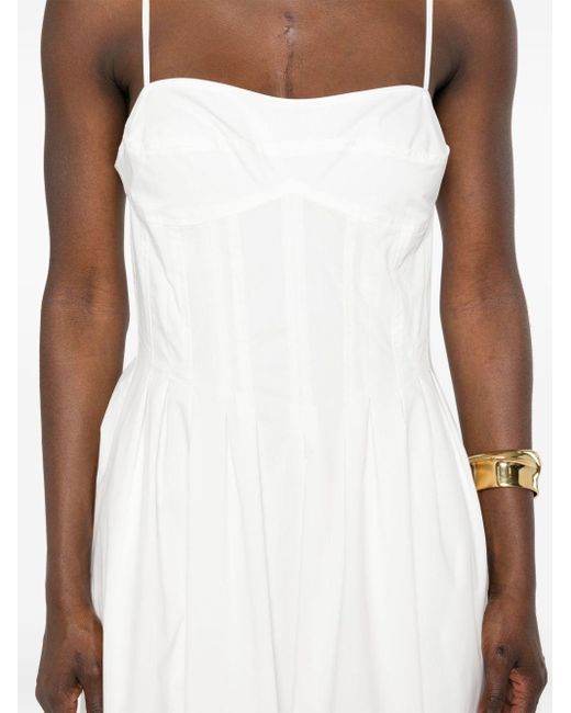 Jonathan Simkhai White Kittiya Cotton Midi Dress