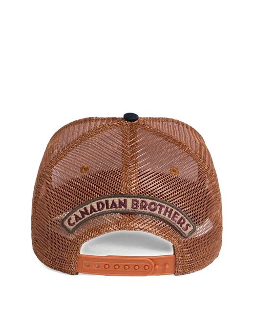DSquared² Blue Embroidered Mesh-Panel Baseball Cap for men