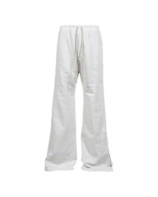 Rick Owens Gray Buttoned Flared Trousers for men