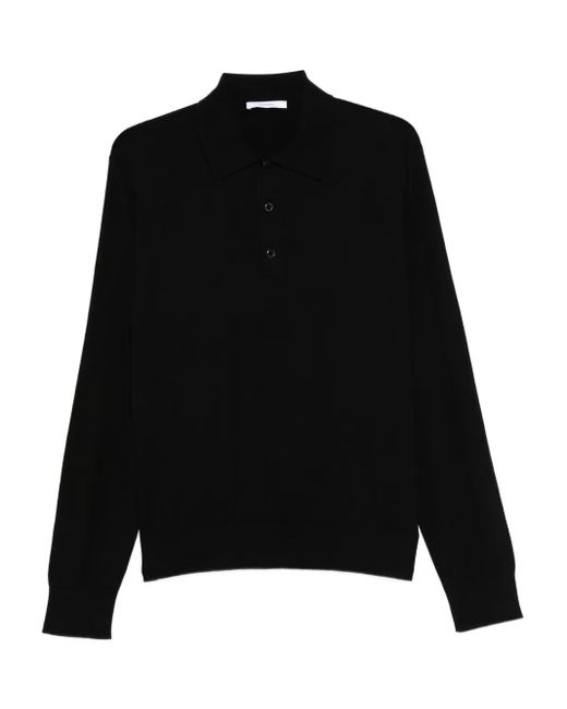 Givenchy Poloshirt Met Lange Mouwen in het Black voor heren