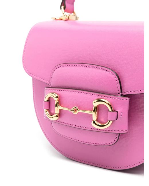 Gucci Pink Mini Horsebit 1955 Tote Bag