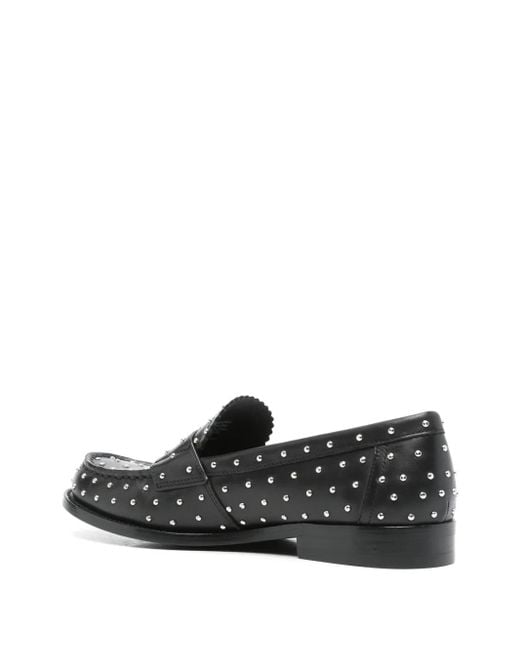 Tory Burch Gray Studded Loafers