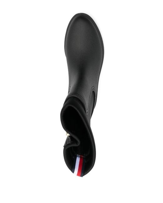 Tommy Hilfiger Zip-fastening Rain Boots in Black | Lyst