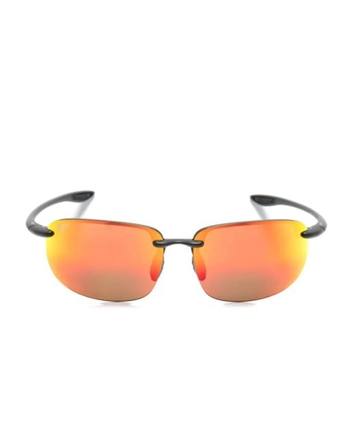 Maui Jim Pink Ho'Okipa Xl Rectangle-Frame Sunglasses for men