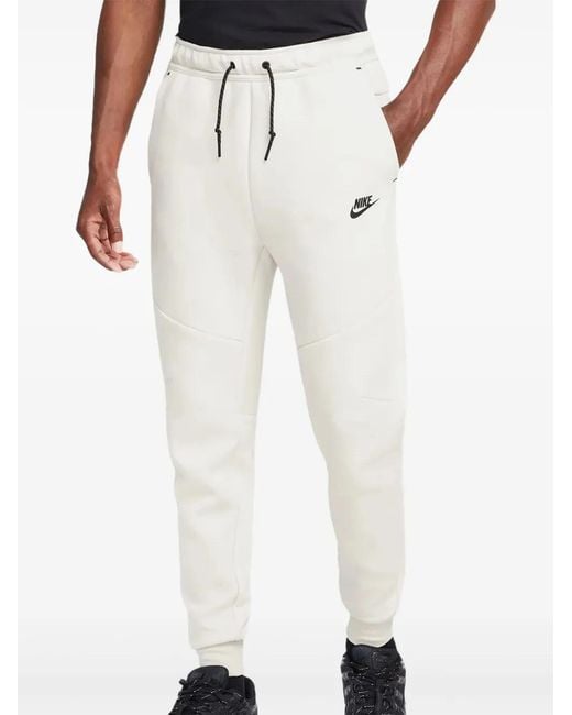 Nike White Tech Fleece Joggers for men