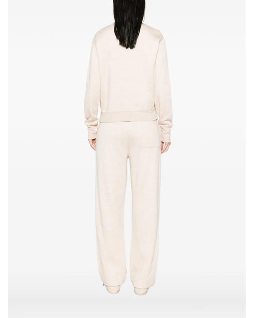 Woc White Drawstring Track Pants