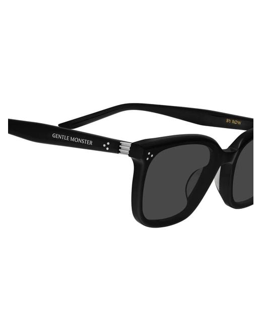 Gentle Monster Black By Row Square-Frame Sunglasses