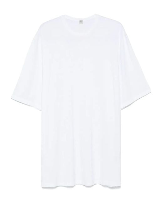 Totême White Relaxed T-Shirt Dress