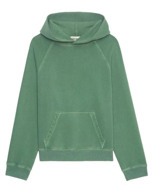 Zadig & Voltaire Green Rhinestone-Embellished Hoodie
