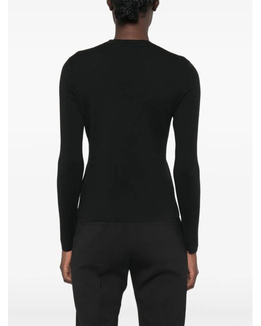 Max Mara Black Long-Sleeve Jumper