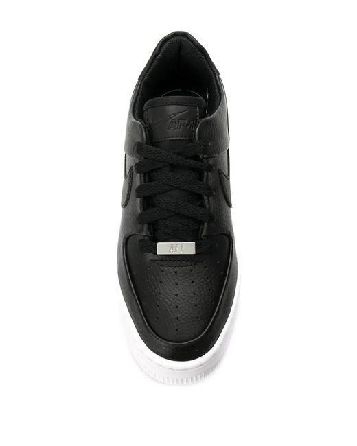 Nike Black Air Force 1 Sage Low Basketball Shoes