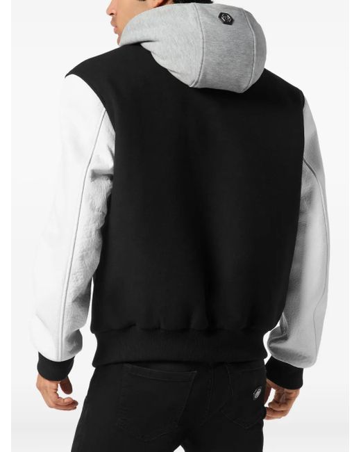 Philipp Plein Bomberjacke Mit Kapuze in Black für Herren