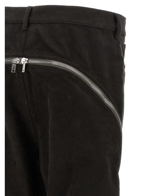 Rick Owens Black Bolan Banana Zip-Detail Jeans for men
