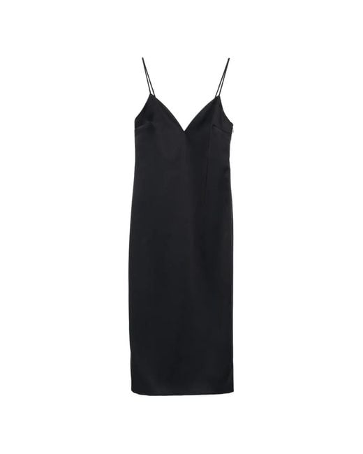 Twinset Black V-Neck Strap Dress