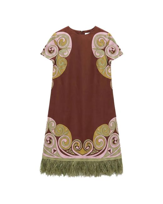 LaDoubleJ Brown Mini Swing Dress