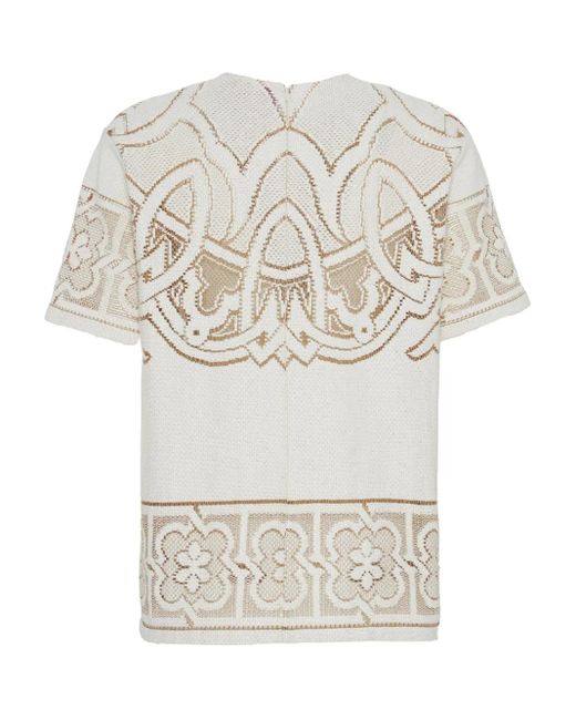 T-Shirt Brodé Lacey House LaDoubleJ en coloris Gray