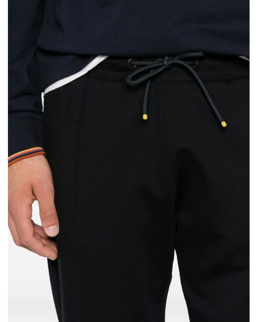 Paul Smith Black Cotton Blend Sweatpants for men