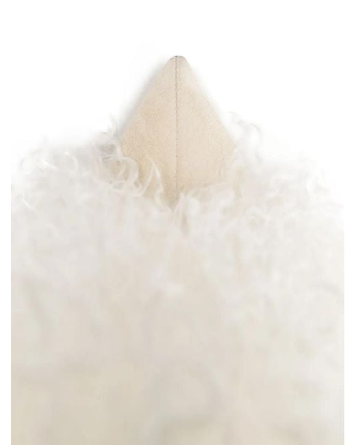 Paris Texas White 105Mm Textured Boots
