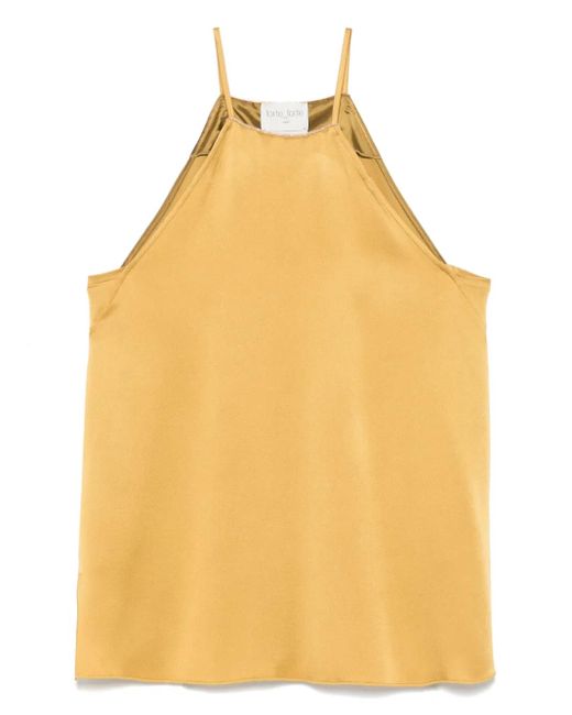 Forte Forte Yellow Oberteil Aus Satin