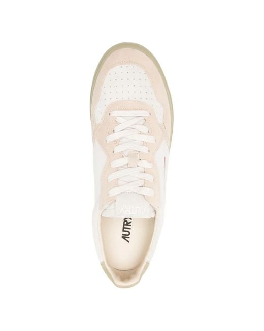 Autry White Leather Sneakers for men
