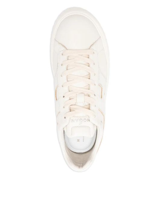 Baskets H-Stripes À Plateforme Hogan en coloris White