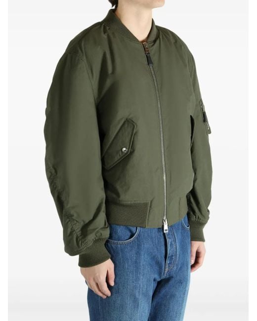 Givenchy Green Zip Pocket Cotton Jacket for men