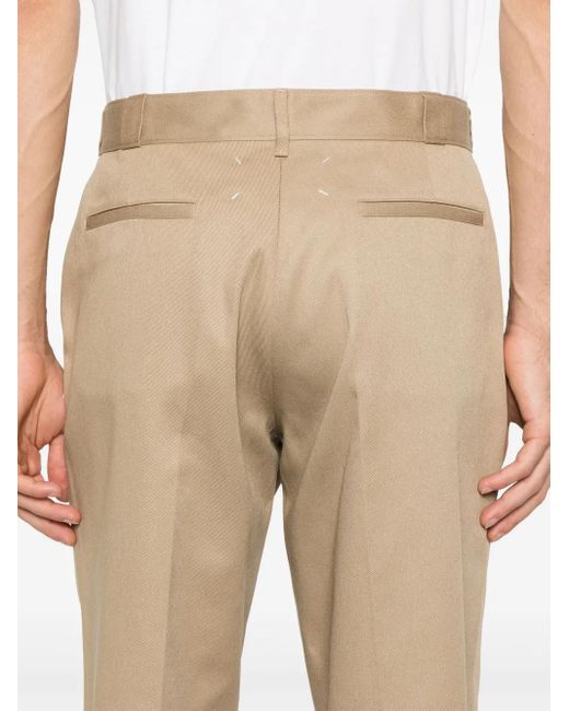 Maison Margiela Natural Creased Trousers for men