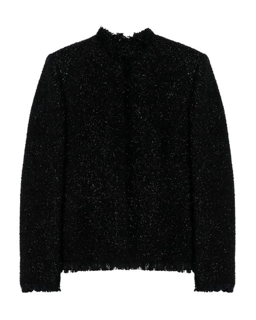 Givenchy Jassen ,Zwart ,Wol Kort Jas in het Black