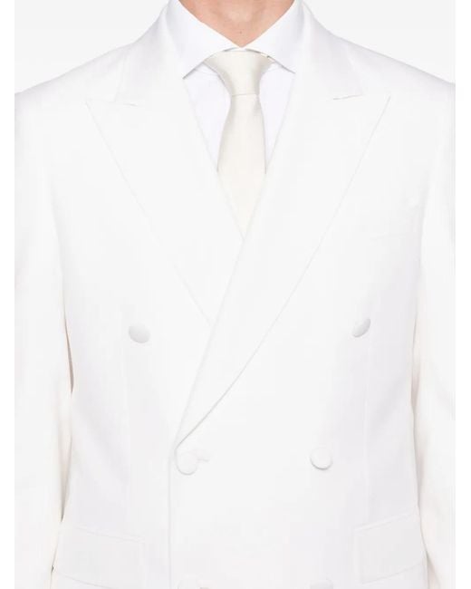 Veste De Costume En Laine À Boutonnière Fursac pour homme en coloris White
