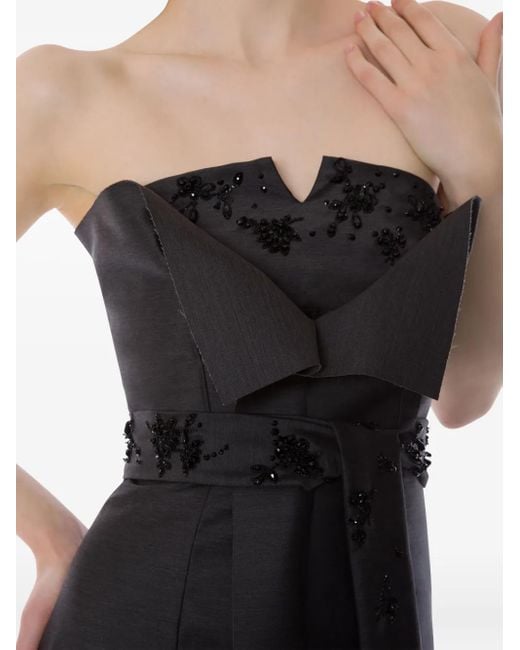 Alberta Ferretti Jurk Van Zijdeblend in het Black