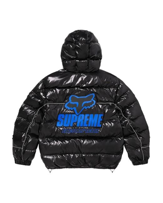 Supreme X Fox Racing Logo-Patch Jacket in Black for Men | Lyst
