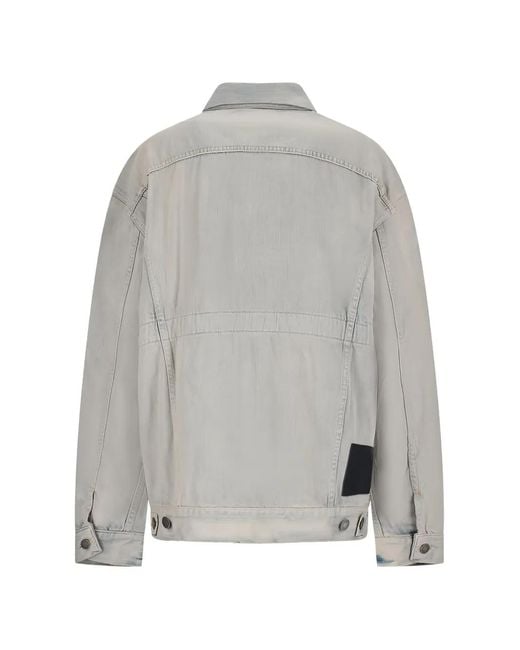 Haikure Gray Clay Buttoned Denim Jacket
