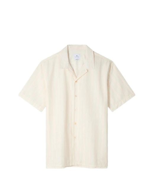 Paul Smith White Striped Shirt for men