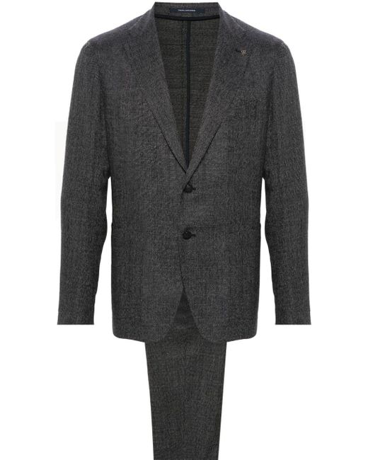 Tagliatore Anzug mit Jacquardmuster in Gray für Herren