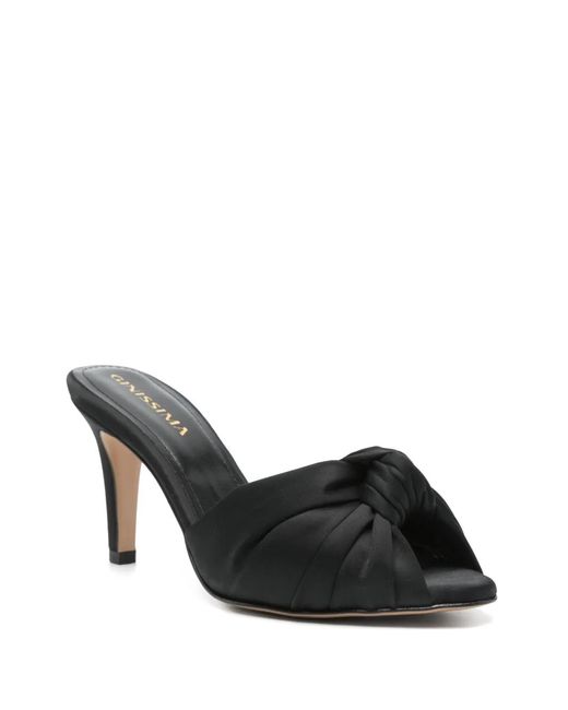 Ginissima Black Sofia Heeled Sandals