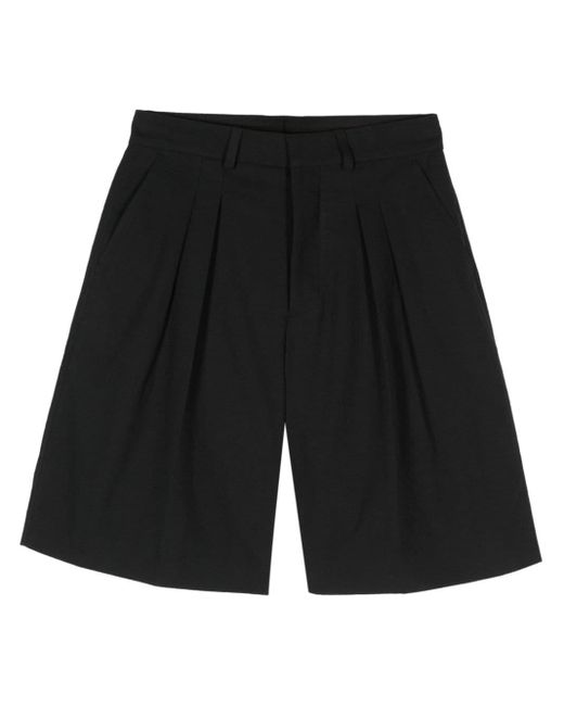 Shorts Carsten con pieghe di Nanushka in Black da Uomo