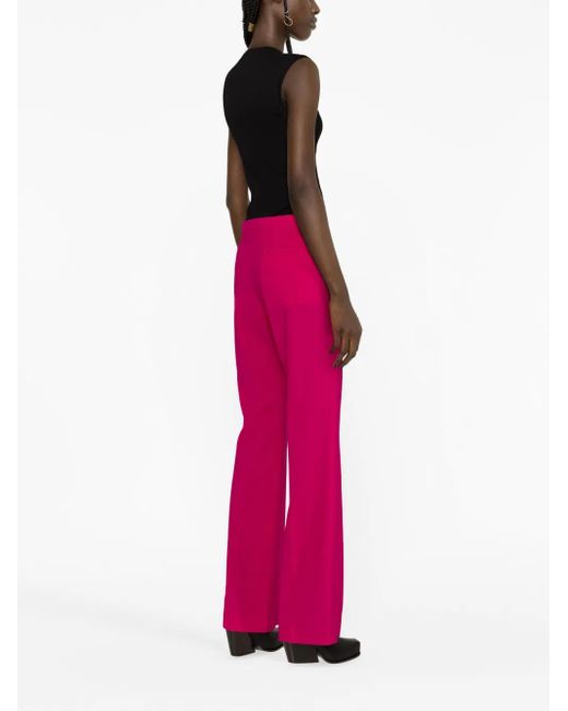 Givenchy Pink Wool-Blend Flared Trousers