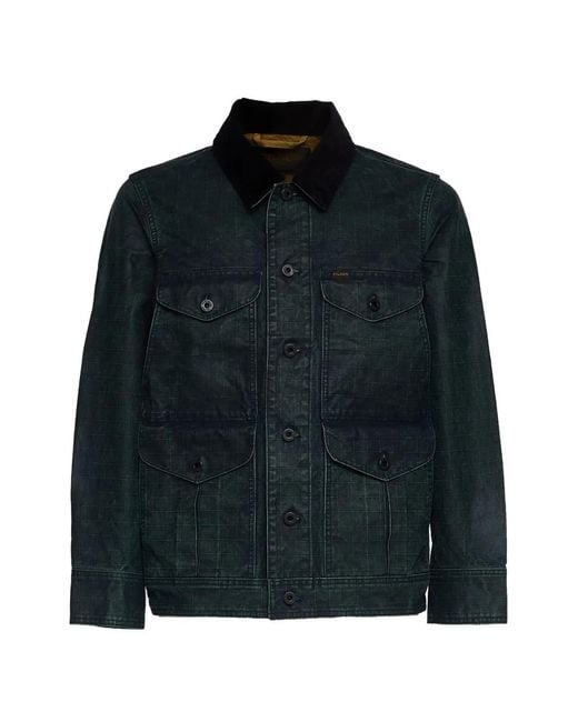 Filson Black Button Corduroy Collar Jacket for men