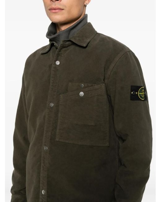 Stone Island Green Overshirt for men