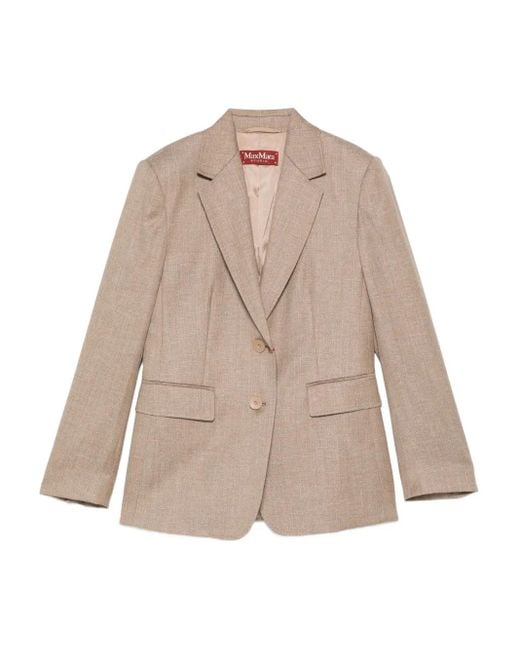 Max Mara Natural Two-Button Blazer