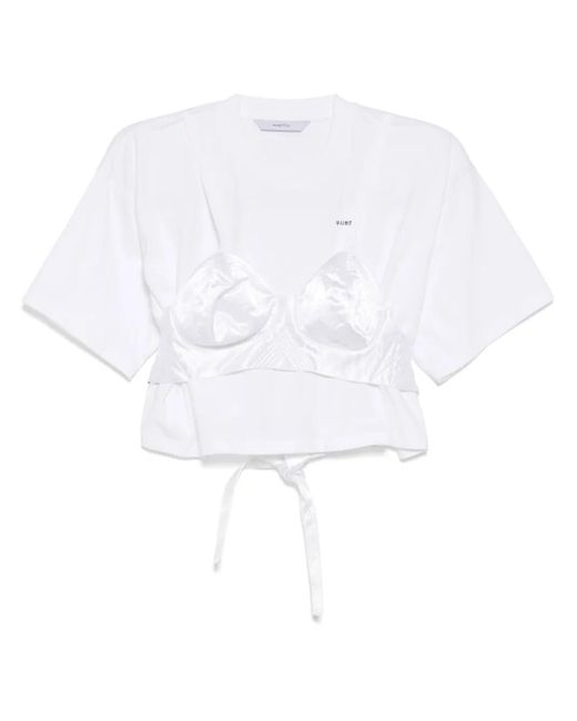 Pushbutton Bra Point クロップドトップ White