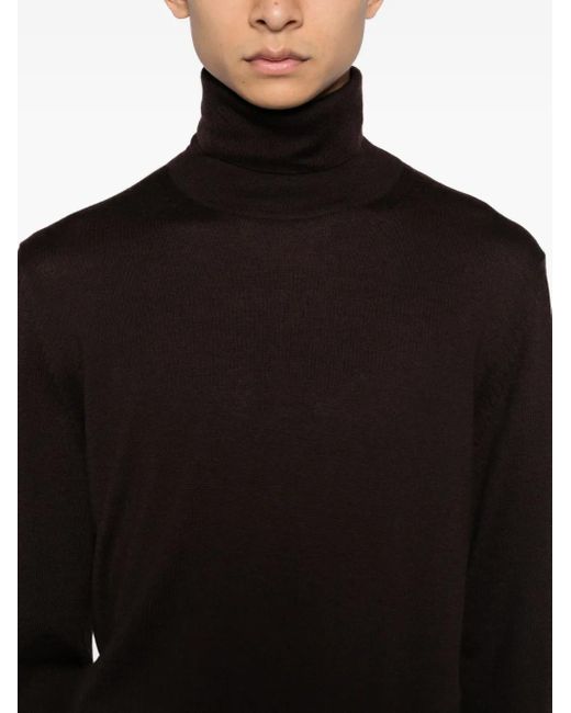 Tom Ford Black Roll-Neck Sweater for men