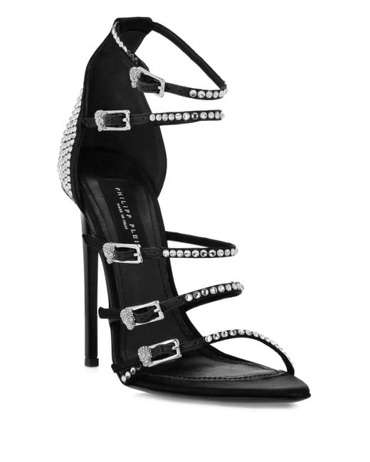 Philipp Plein Black 120Mm Mignon Sandals