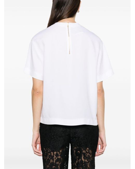 Moschino Crepe Blouse in het White