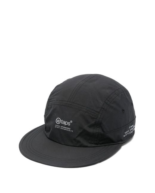 (w)taps Black Logo Camper Cap for men